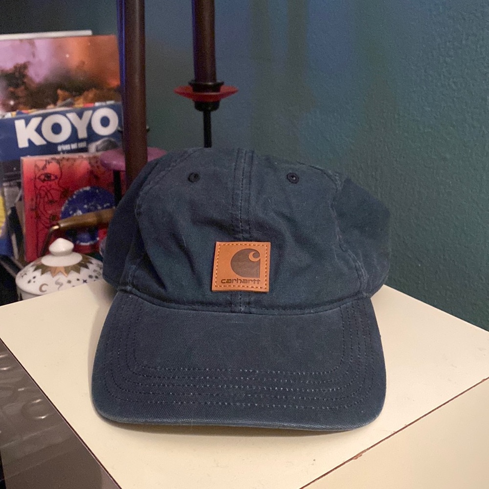 Carhartt blue canvas baseball cap